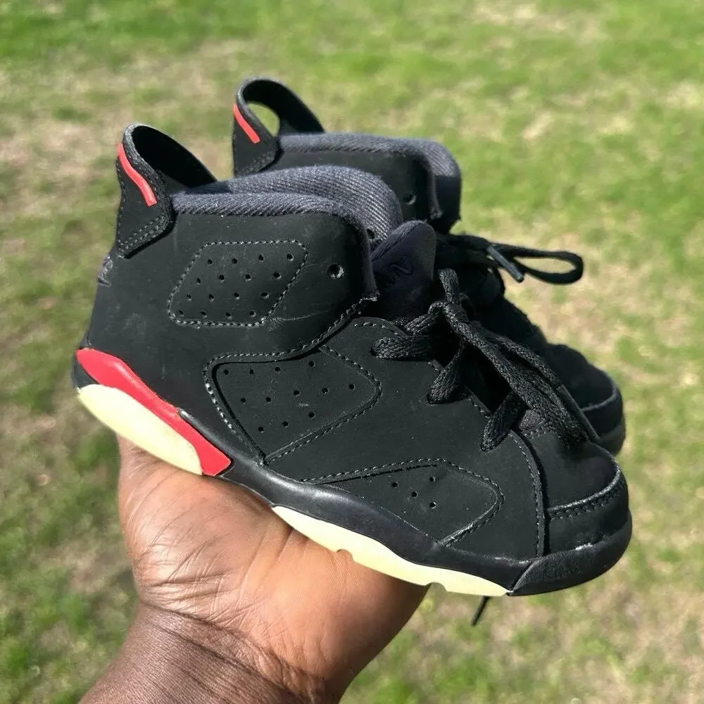 Nike Air Jordan 6 Retro Toddler Boy‎ Athletic Shoes Size 10 Black